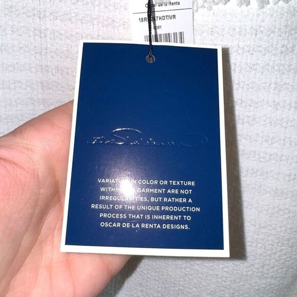 NWT Oscar De La Renta Bicolor Houndstooth Tweed Dress Sz 12 - Picture 5 of 10